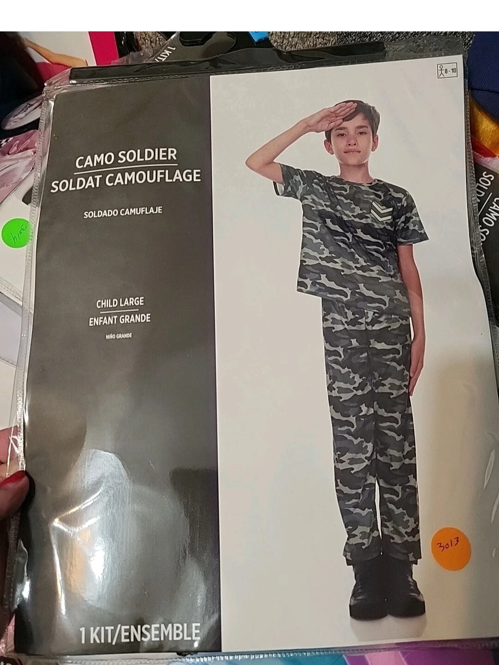 Camo Soldier Kids Costume - Green Camouflage #3012